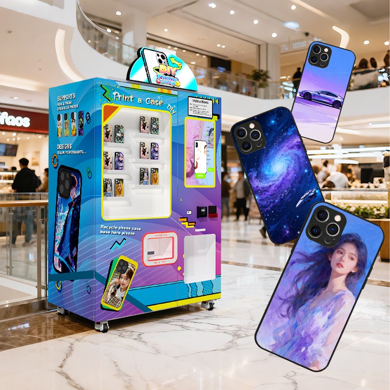 Mobile Phone Cover Self-service Vending Machine Makes It Easy and Quick to Get a DIY Style Phone case